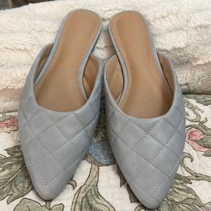 Loft 7.5 light blue mules. Only tried on.